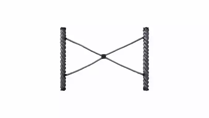  Cable Barrier Service For Public Place 3d High Render