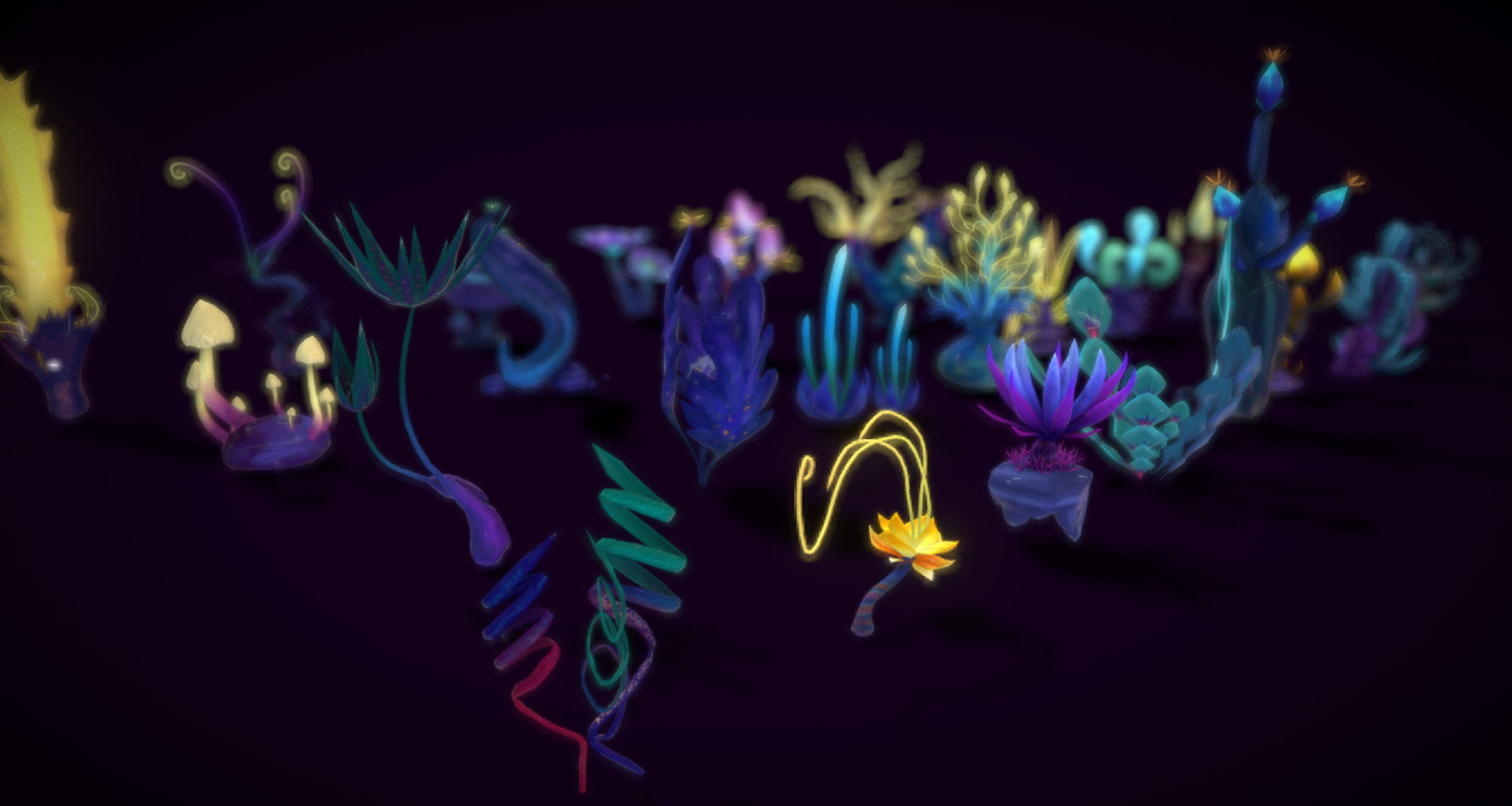 Cartoon Seaweed18 Low-poly 3D model_2