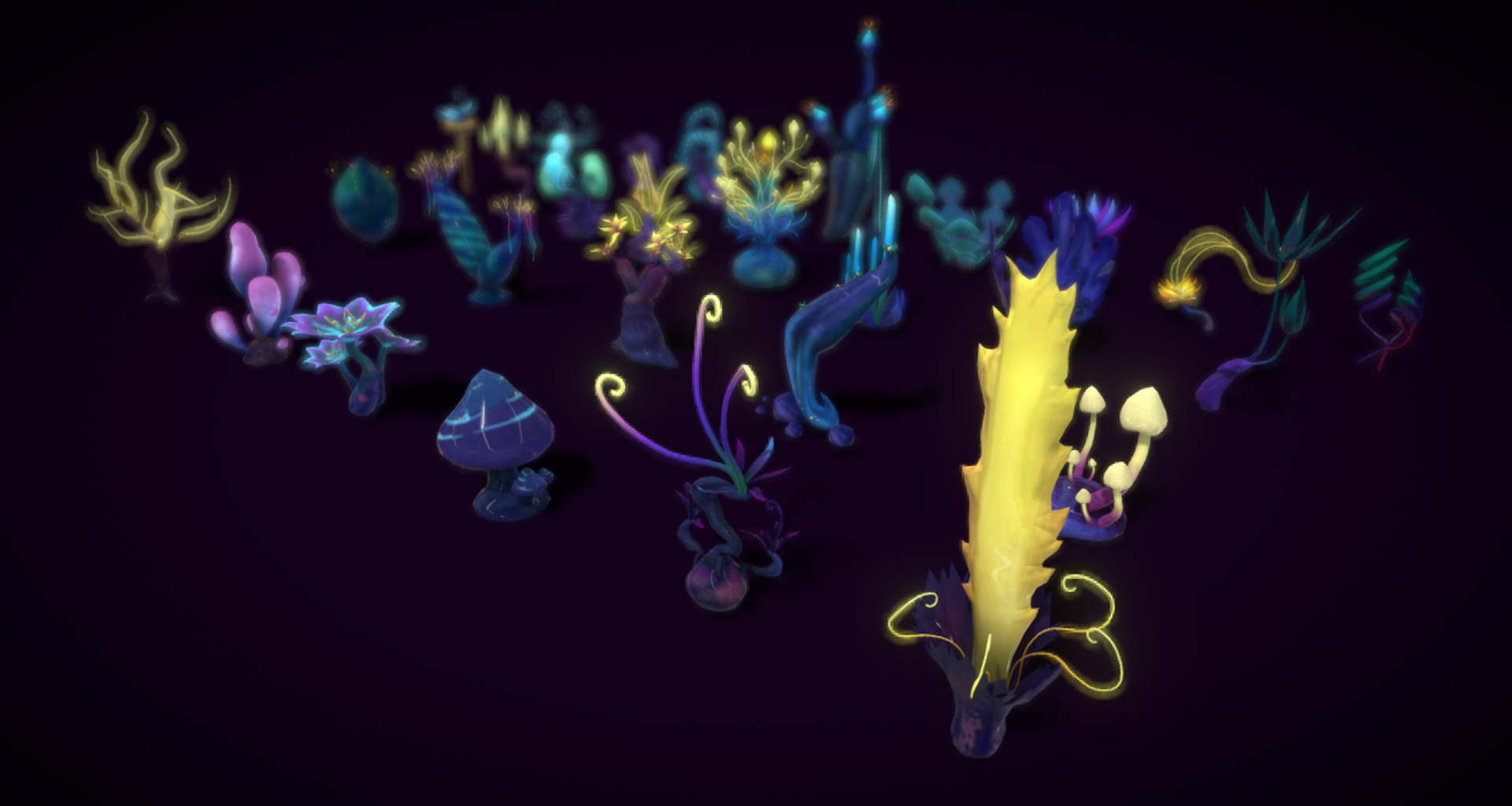 Cartoon Seaweed18 Low-poly 3D model_11