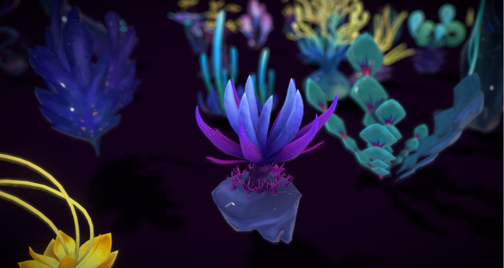 Cartoon Seaweed18 Low-poly 3D model_4