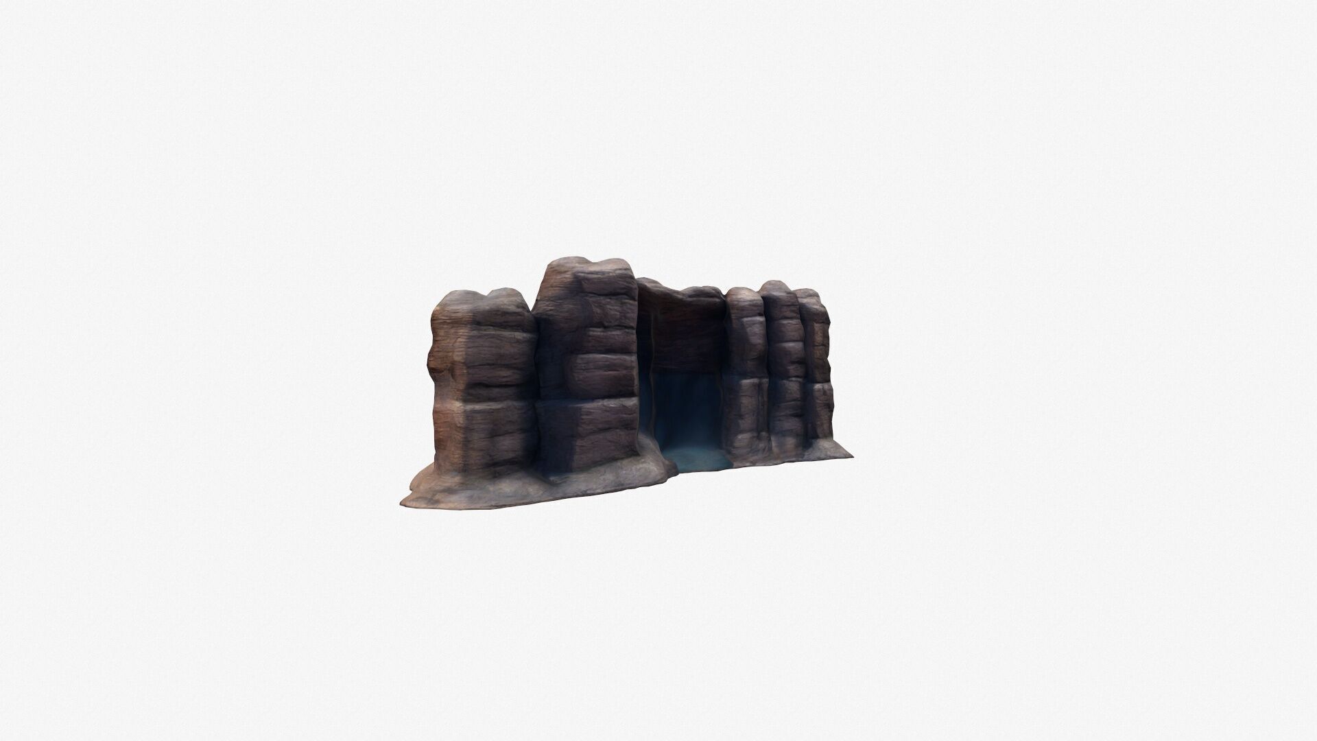 Land To Land Connection Canyon Barrier 3d High Render 3D model_3