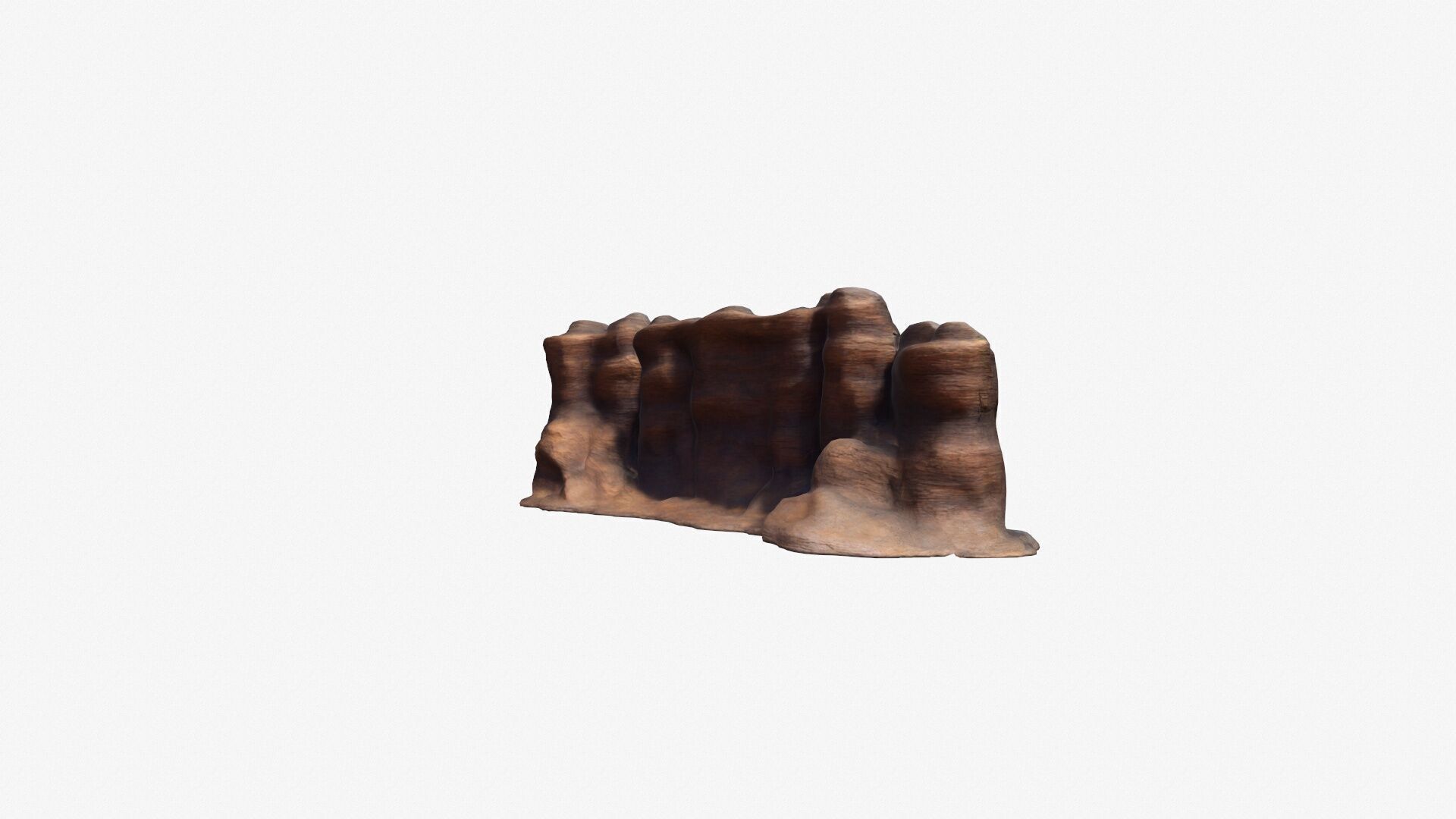 Land To Land Connection Canyon Barrier 3d High Render 3D model_2