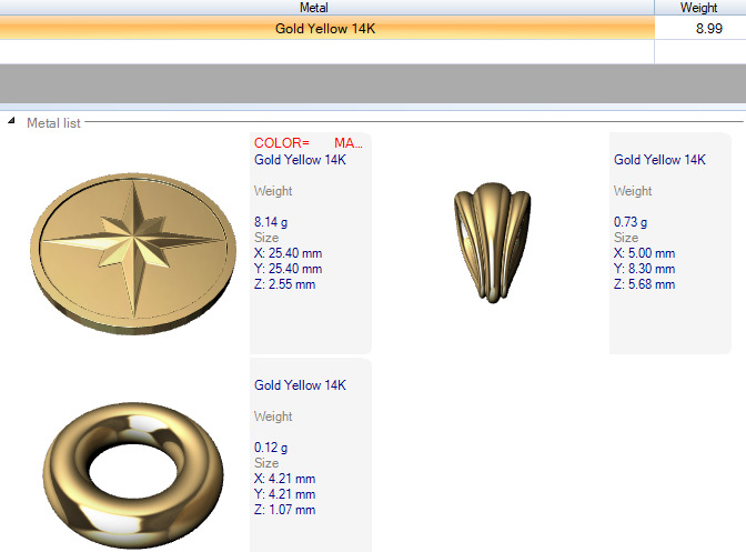 8 Pointed North Star Pendant Charm Necklace Jewelry 3D print model_27