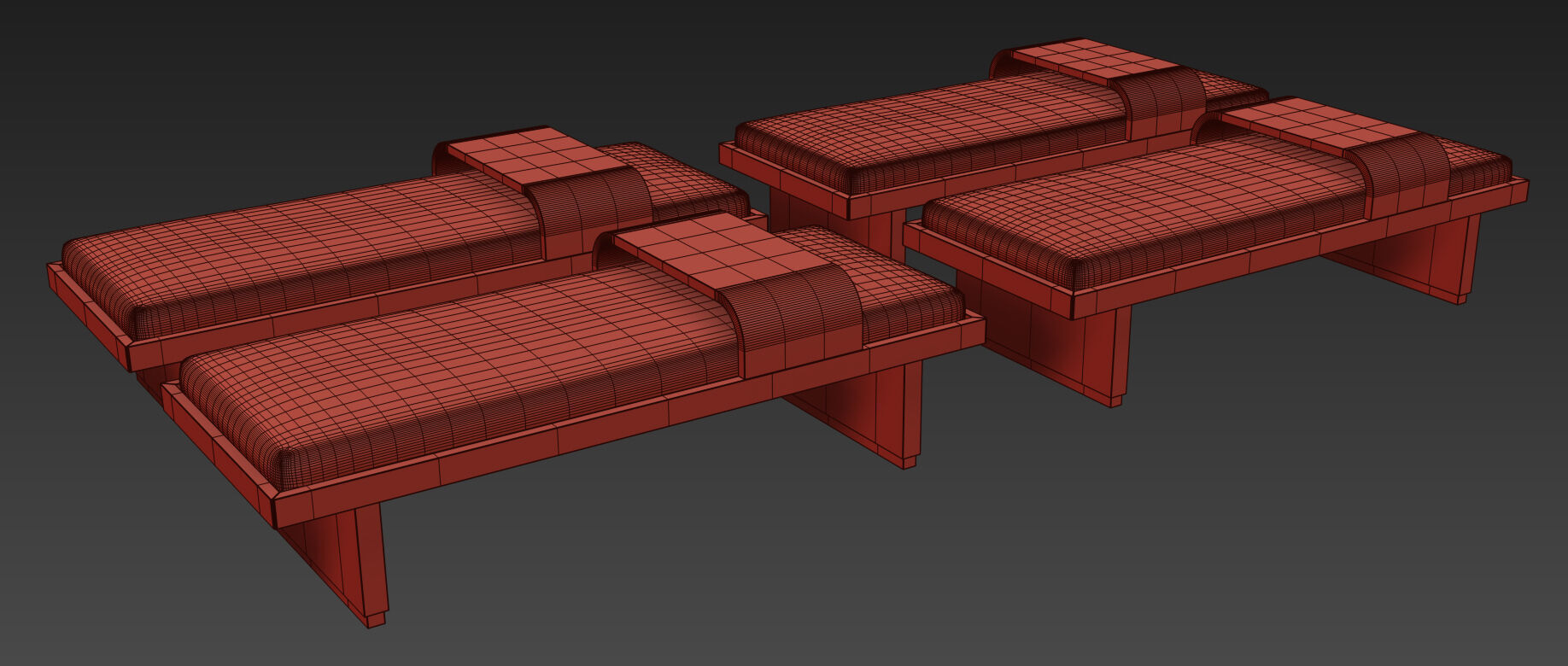 Bryaunna Upholstered Bench By Wade Logan 3D model_17