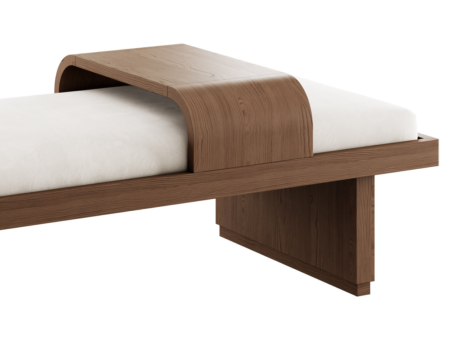 Bryaunna Upholstered Bench By Wade Logan 3D model_8