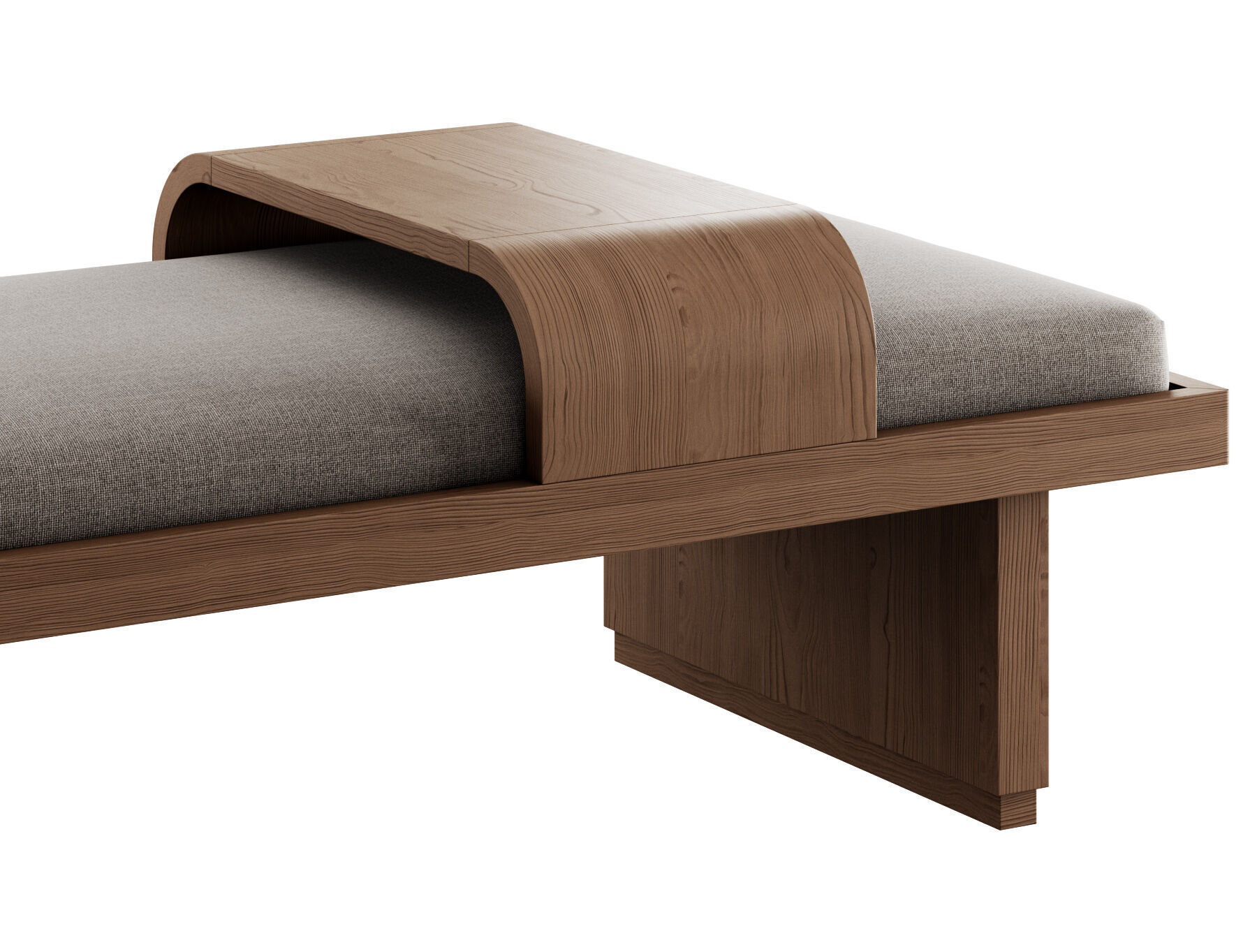 Bryaunna Upholstered Bench By Wade Logan 3D model_10