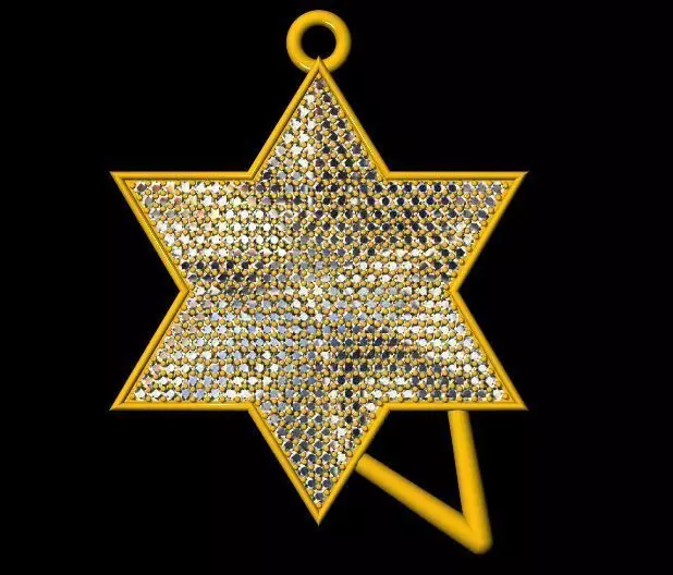 star pendant 3dm file 3D print model