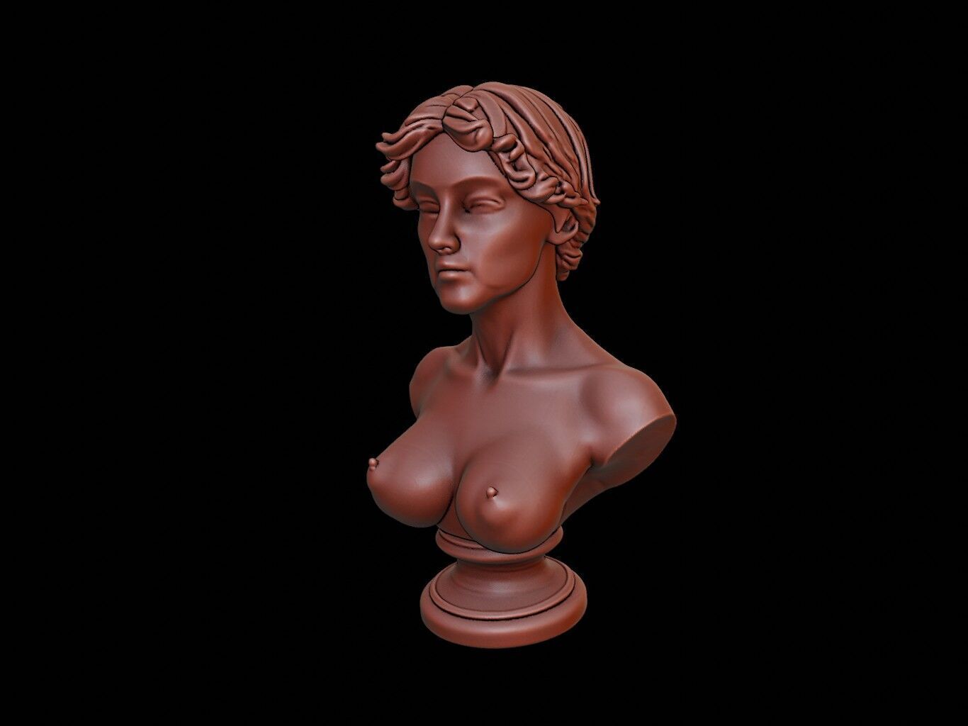 Aphrodite Bust 3D print model_2