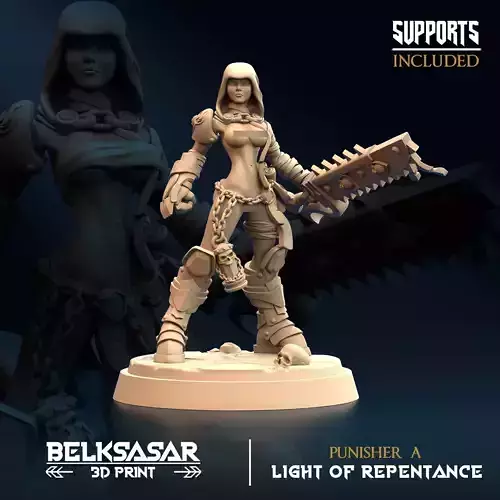 Punisher A Nude 3D print model