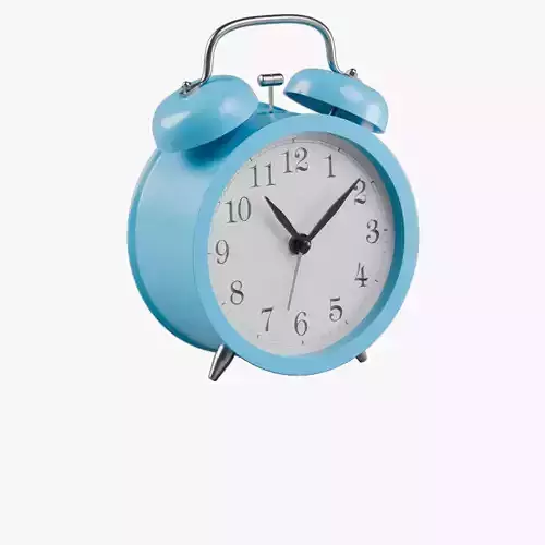 Retro alarm clock Blue