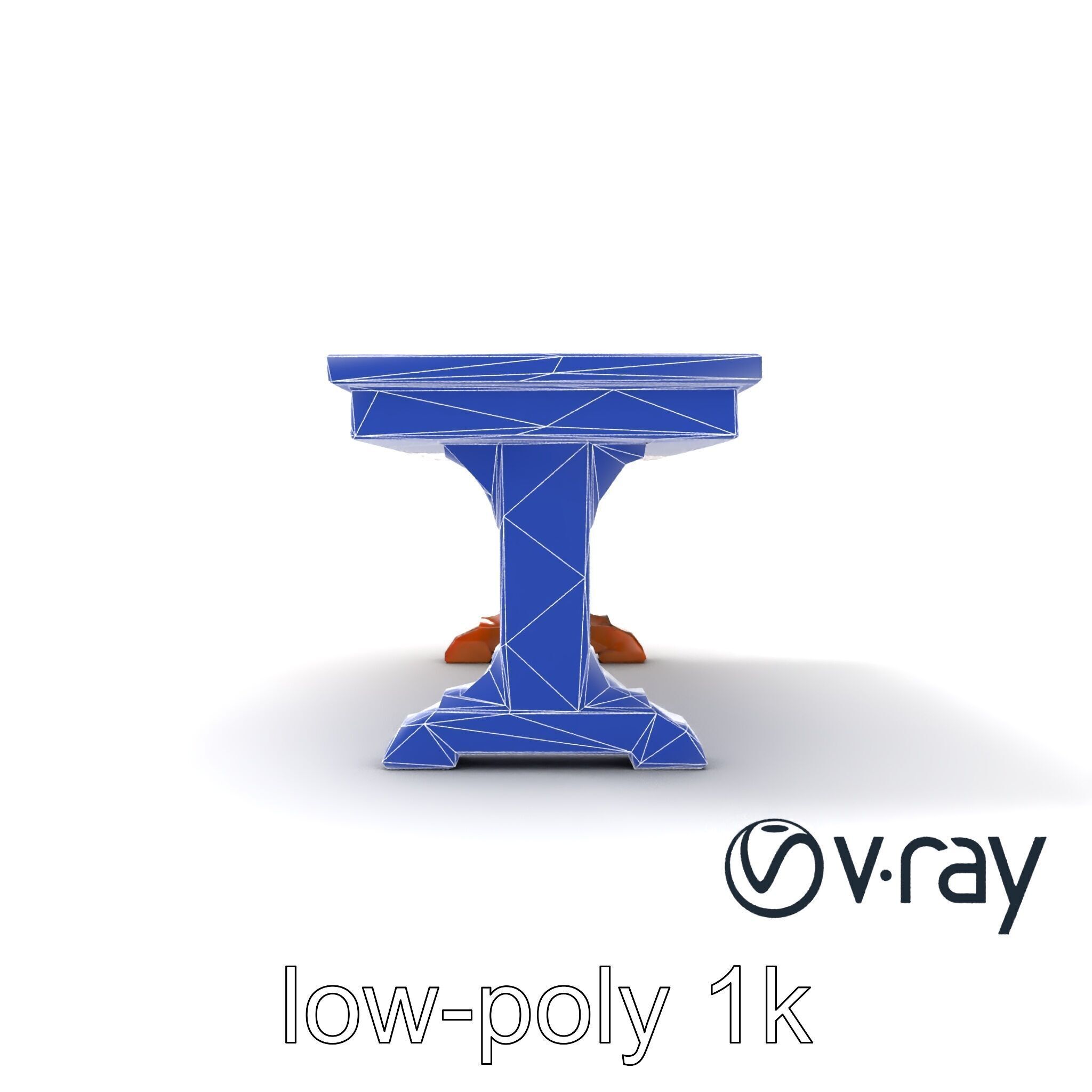 Historic Navy Strategy Table model pack Low-poly 3D model_19