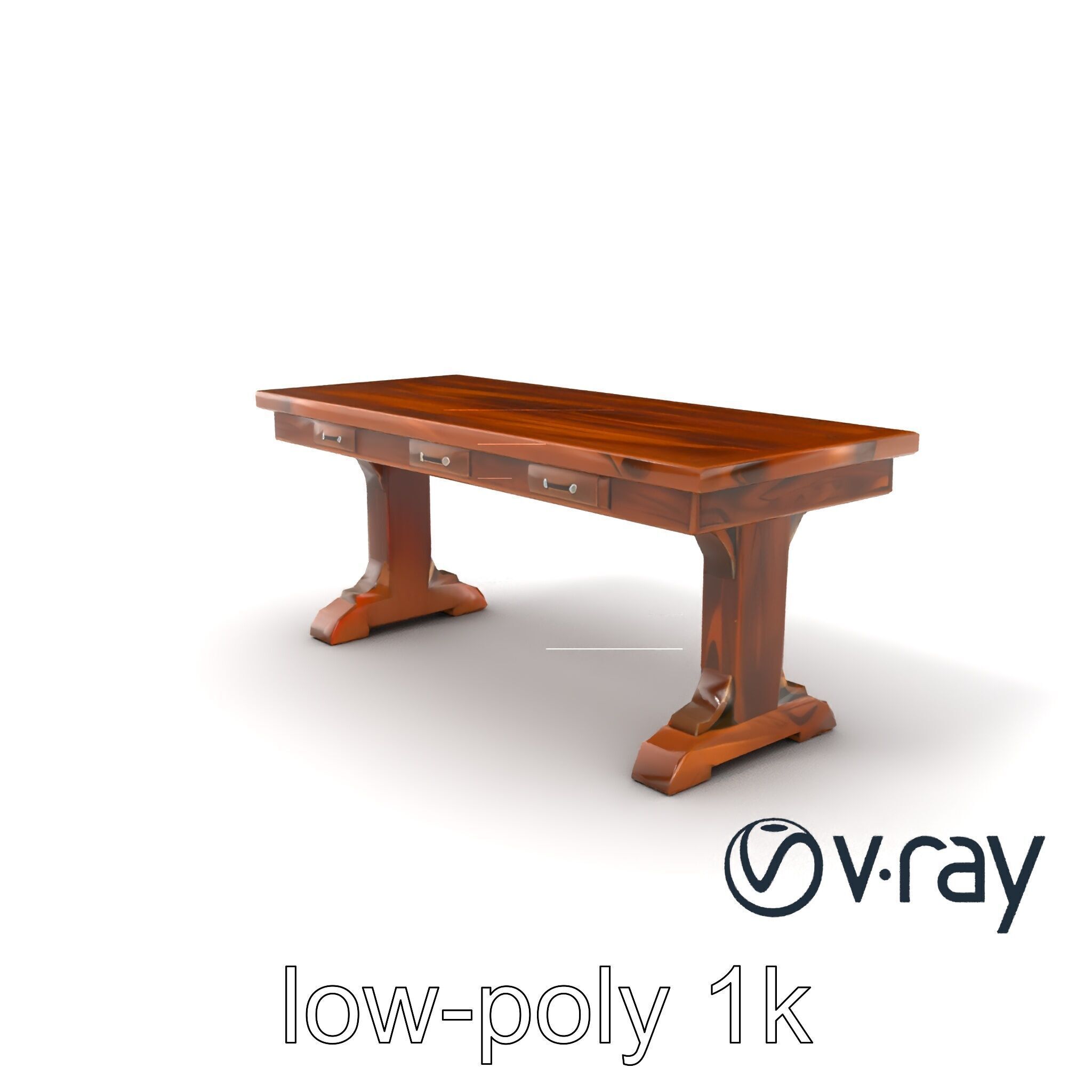 Historic Navy Strategy Table model pack Low-poly 3D model_5