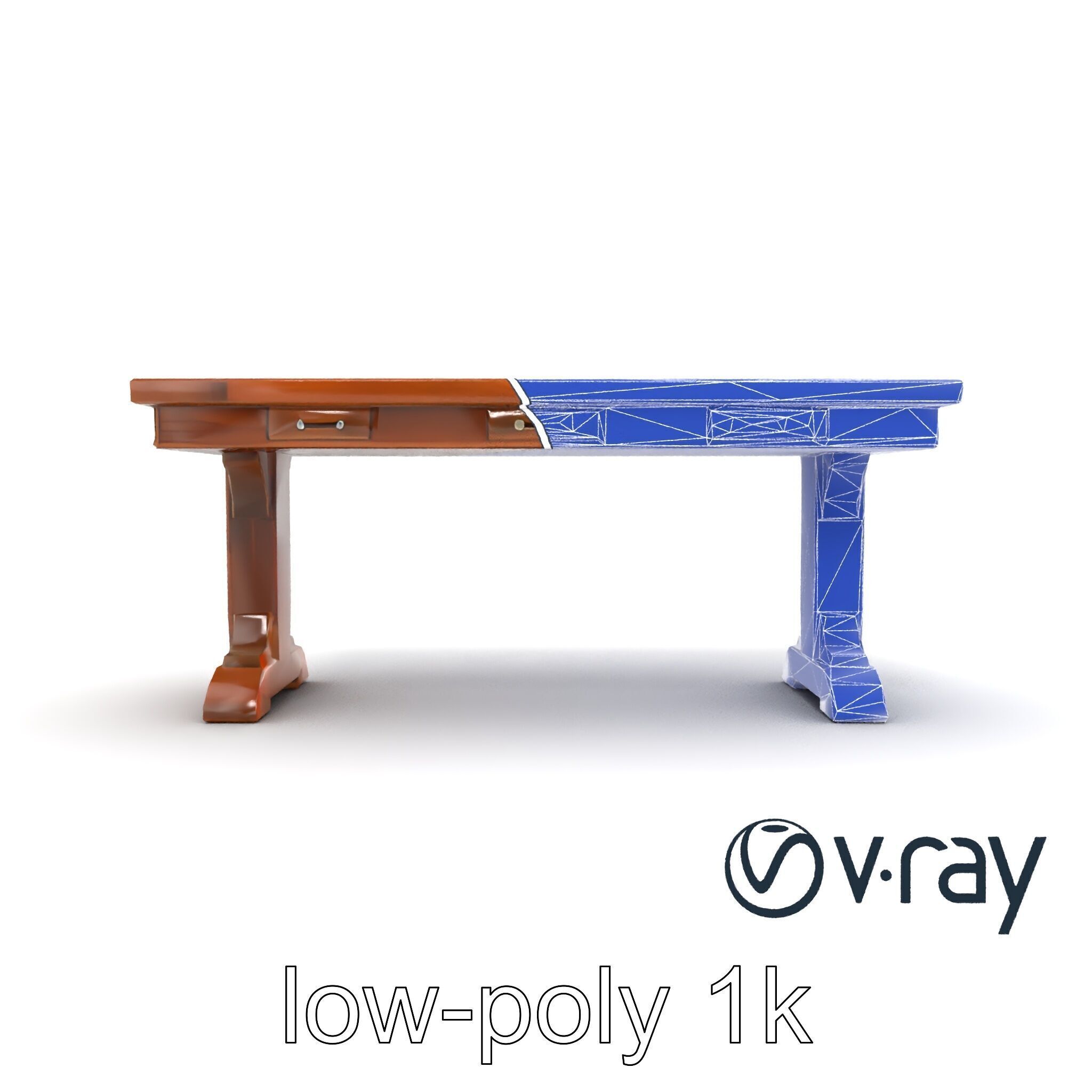 Historic Navy Strategy Table model pack Low-poly 3D model_15