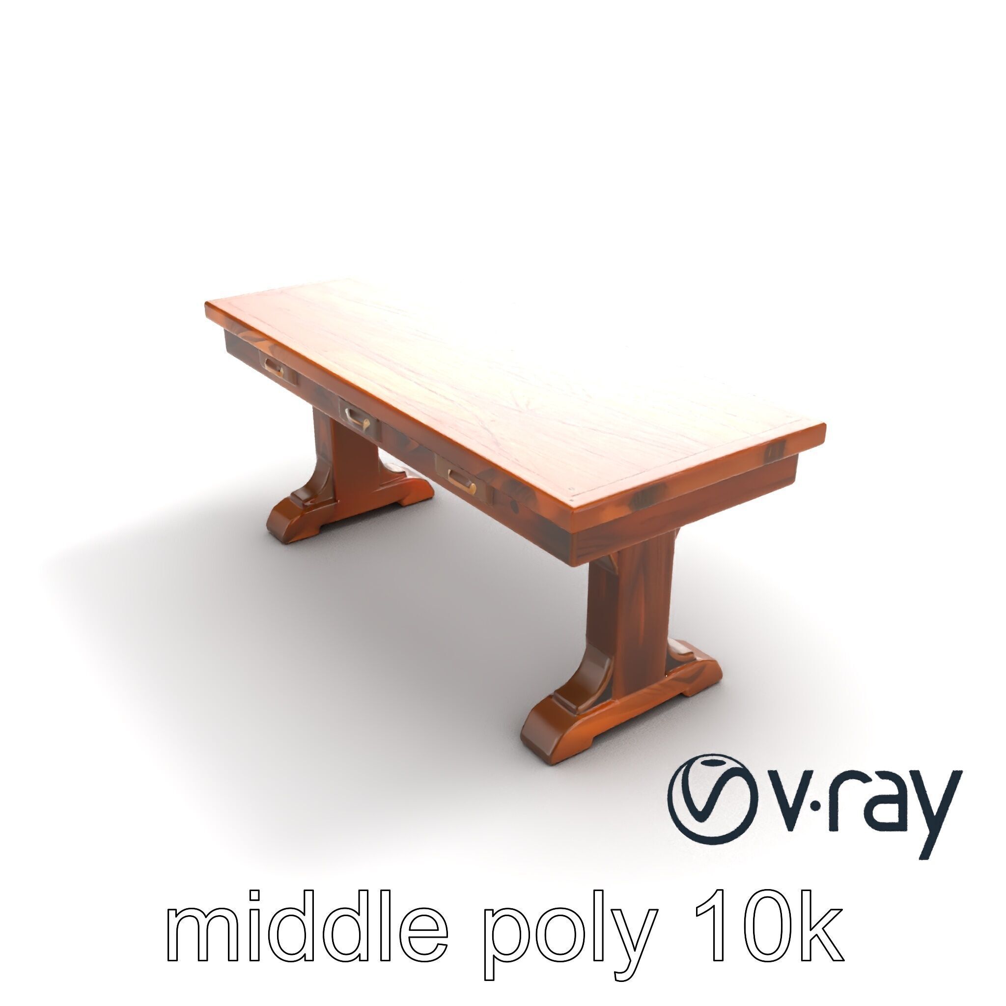 Historic Navy Strategy Table model pack Low-poly 3D model_8