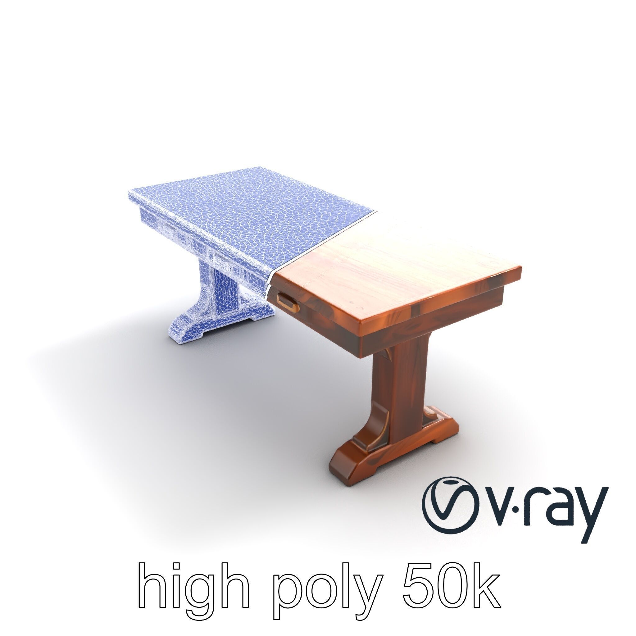 Historic Navy Strategy Table model pack Low-poly 3D model_29