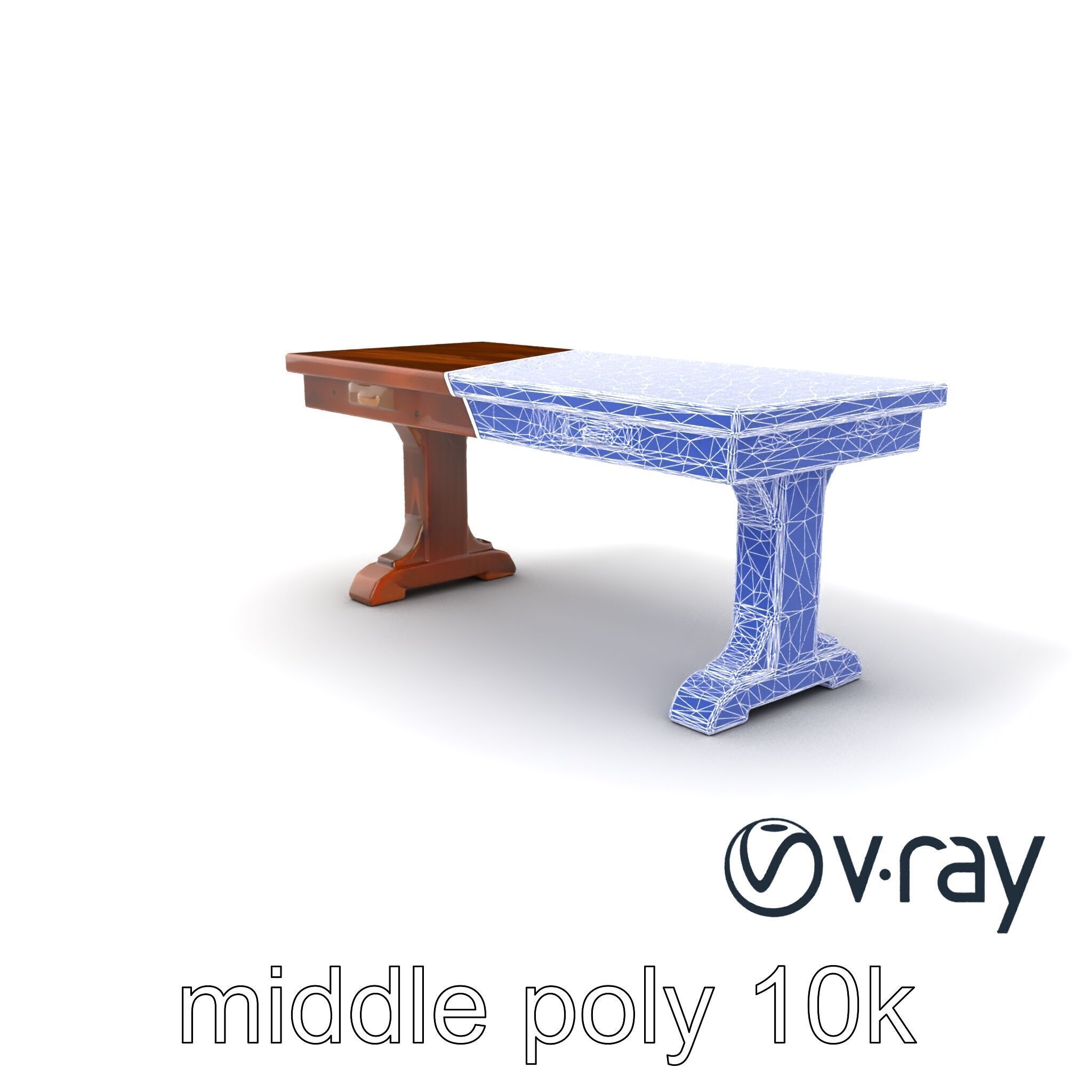 Historic Navy Strategy Table model pack Low-poly 3D model_6