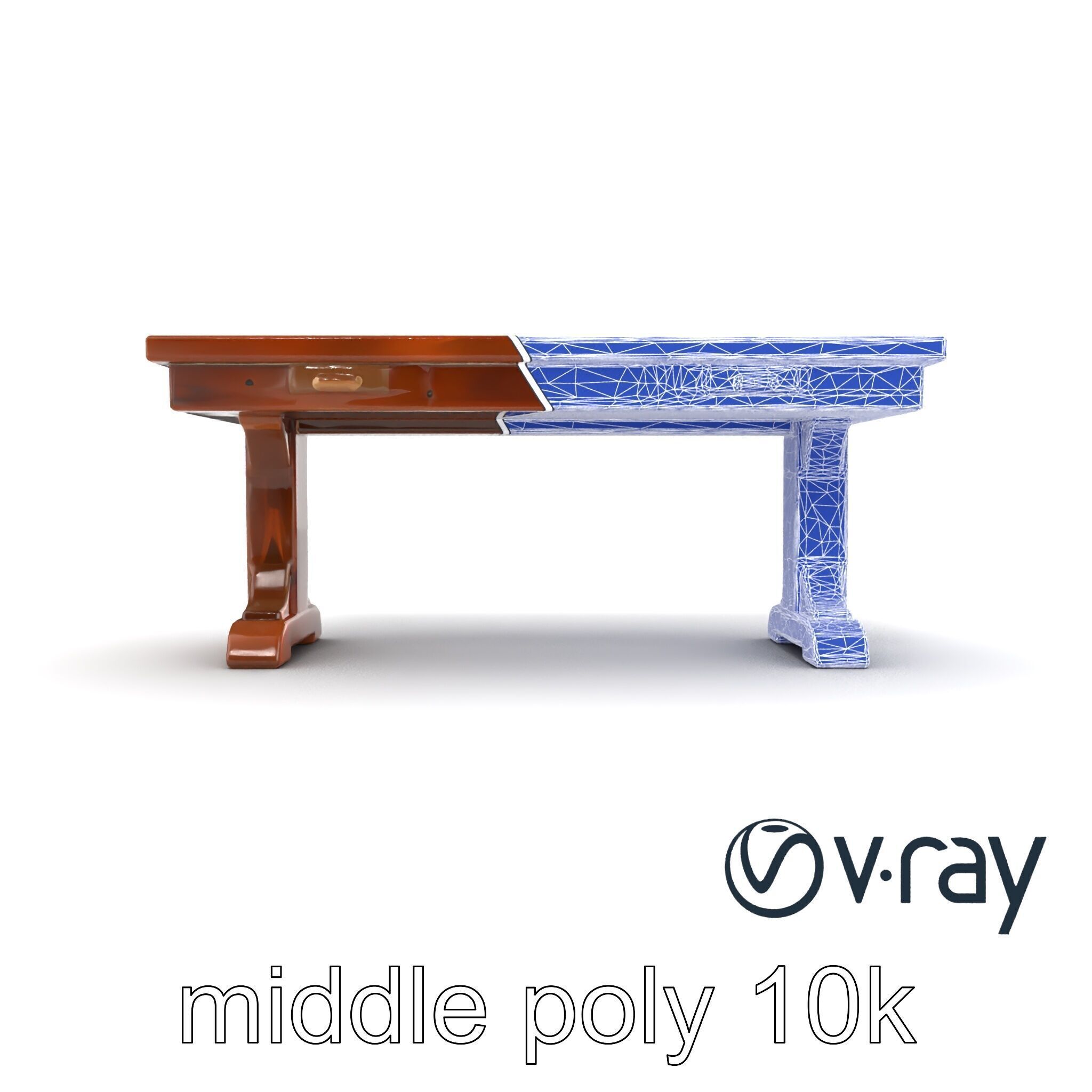 Historic Navy Strategy Table model pack Low-poly 3D model_16