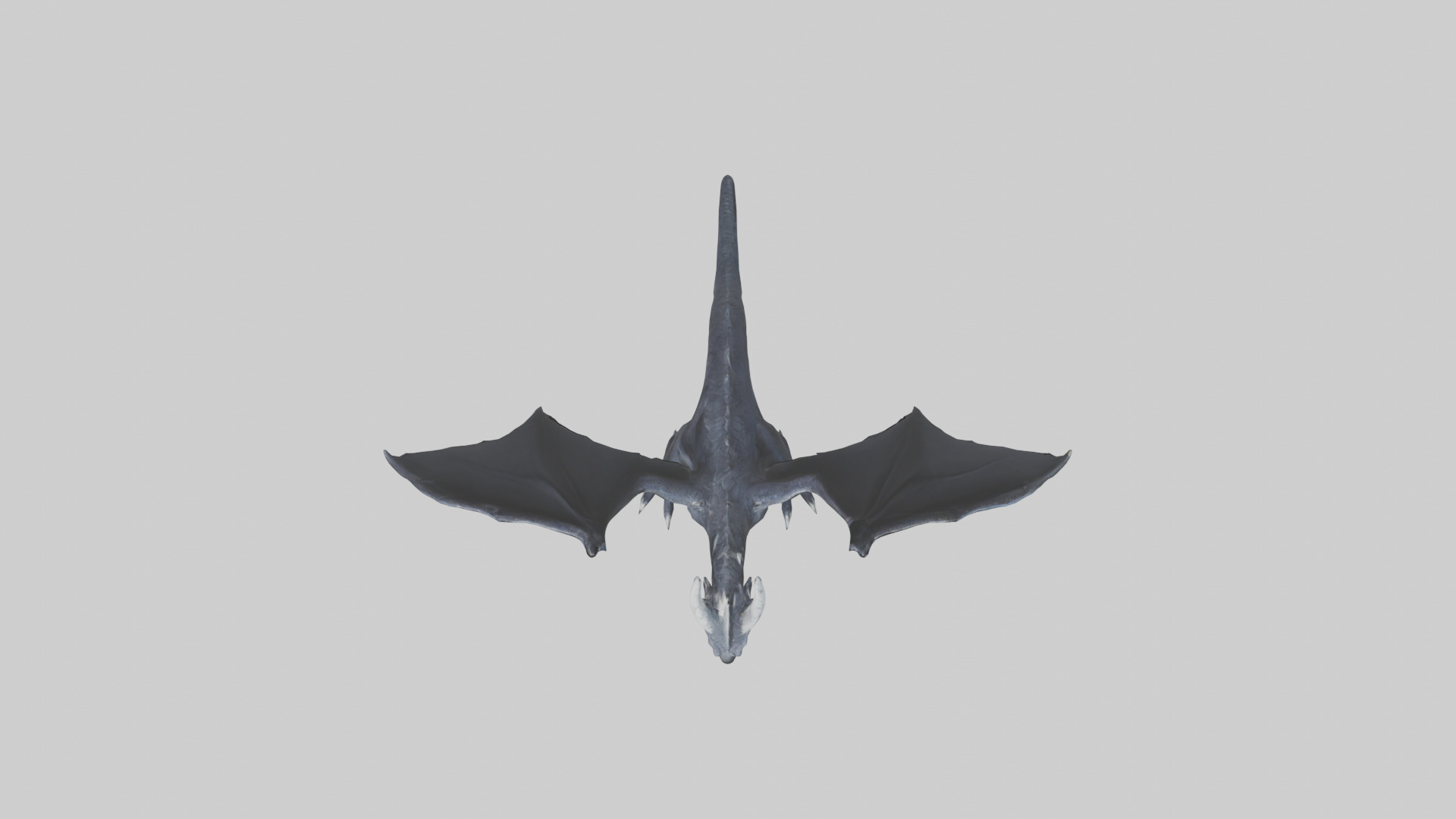 Dark Dragon model Low-poly 3D model_24