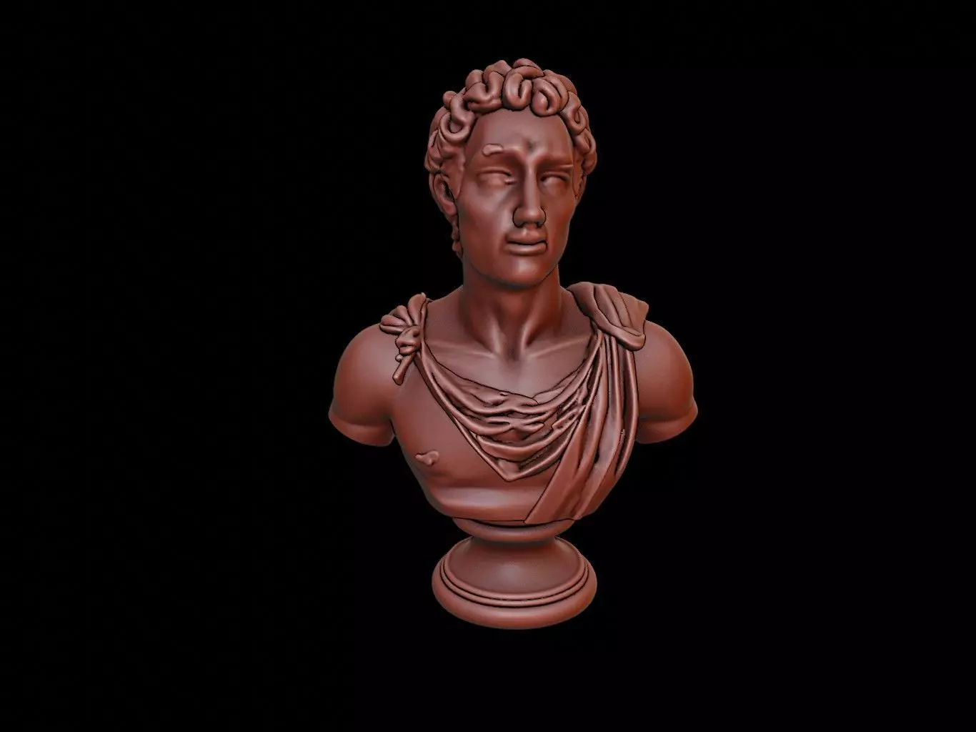 Apollo Bust 3D print model_0