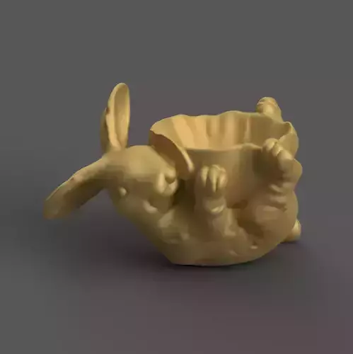 Bunny Planter urn candy container candle holder