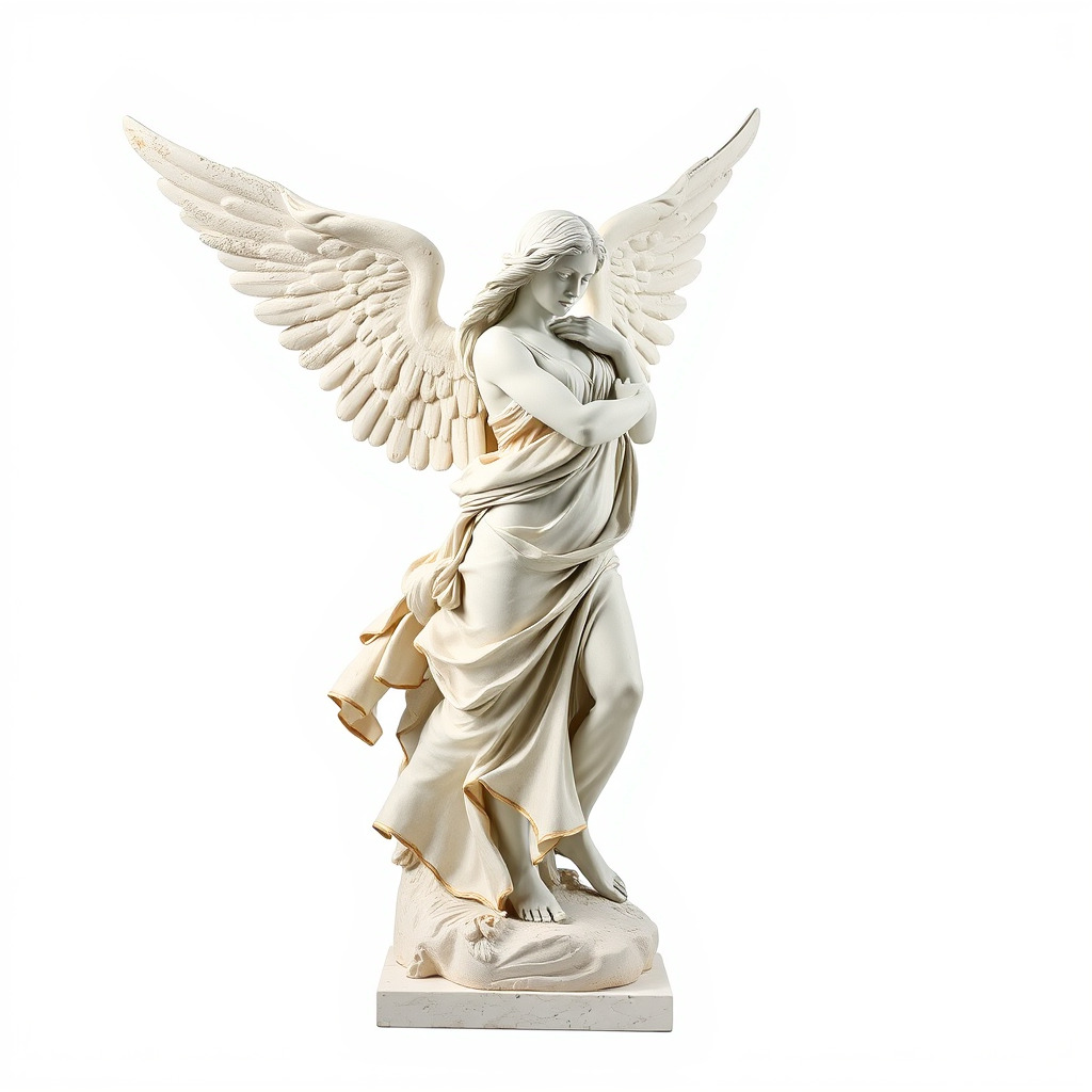Winged Victory Statue Draped Sculpture model pack Low-poly 3D model_3