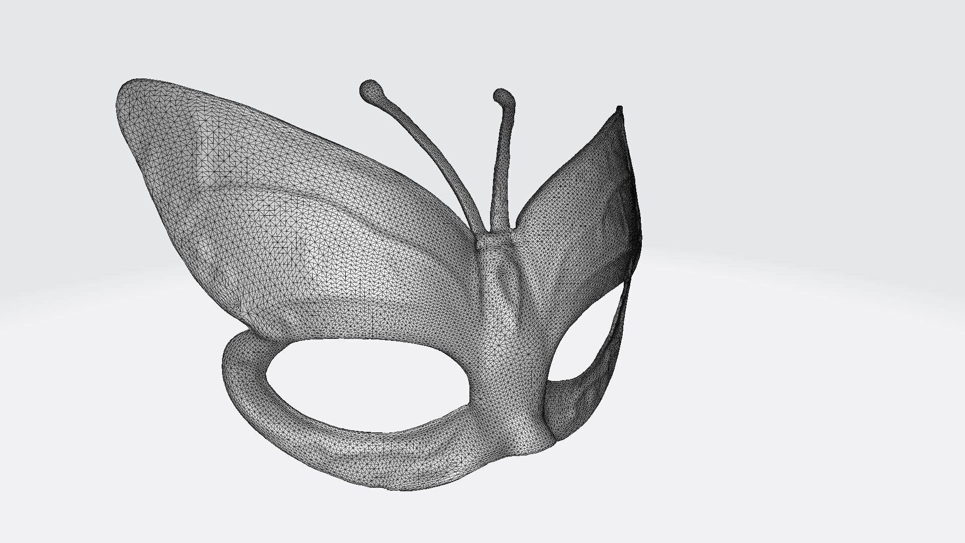 Festive Carnival Butterfly Wing Mask  3d High Render 3D model_6
