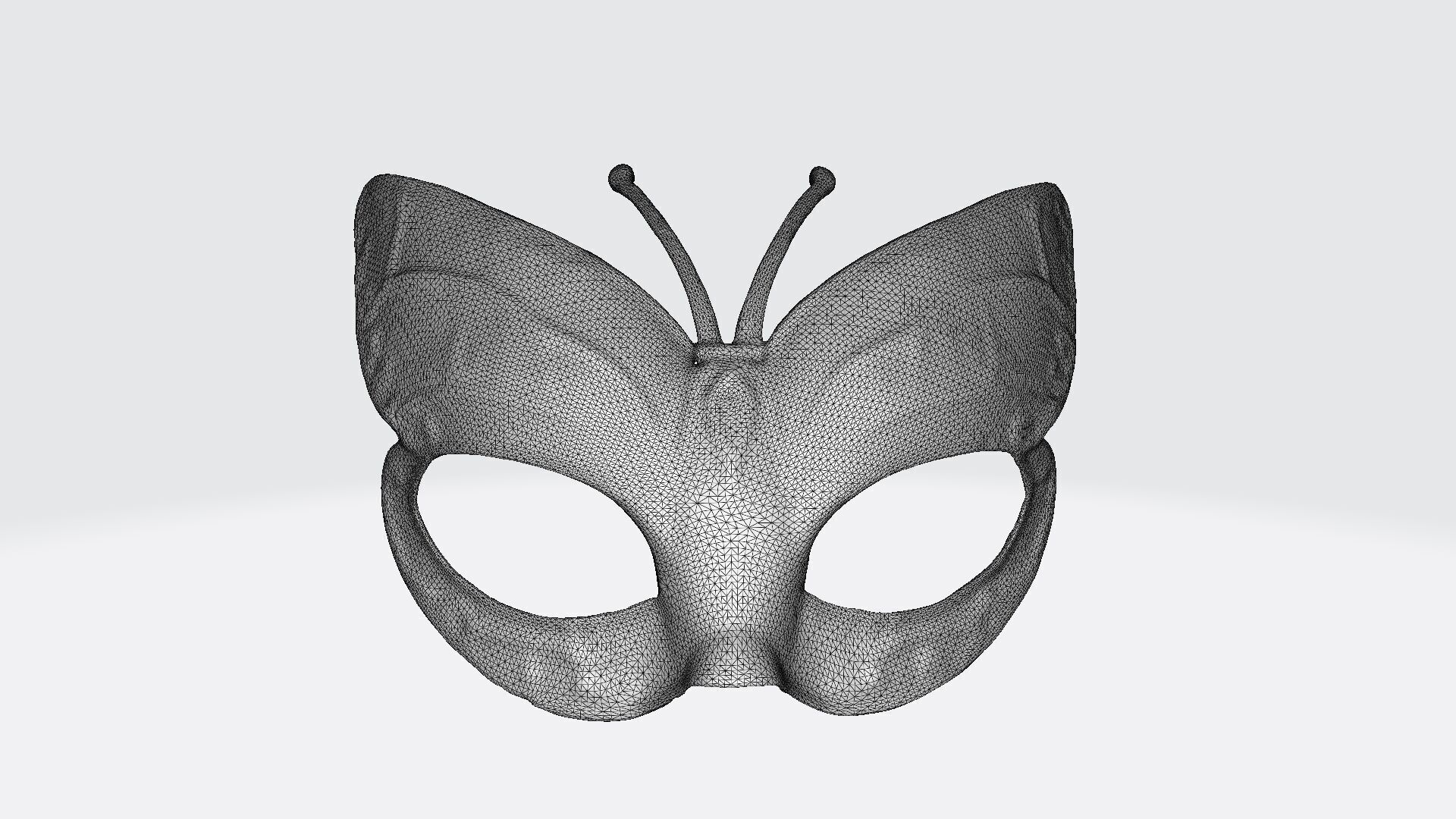 Festive Carnival Butterfly Wing Mask  3d High Render 3D model_7
