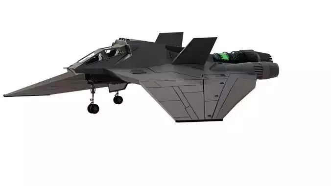 Fictional space fighter 3D model