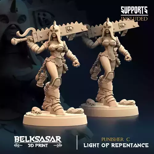 Punisher C Nude and Normal