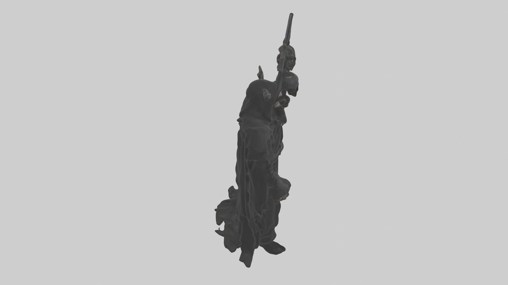 Dark priest model Low-poly 3D model_28