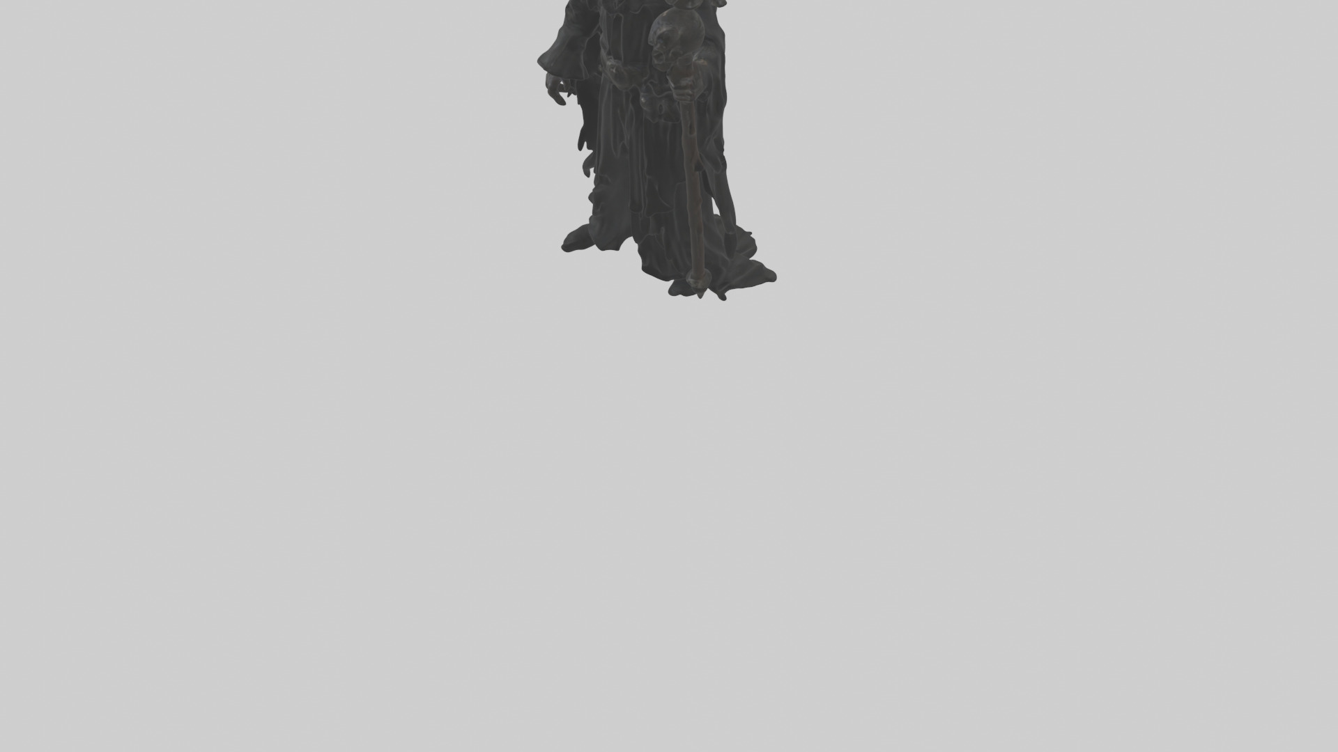 Dark priest model Low-poly 3D model_5