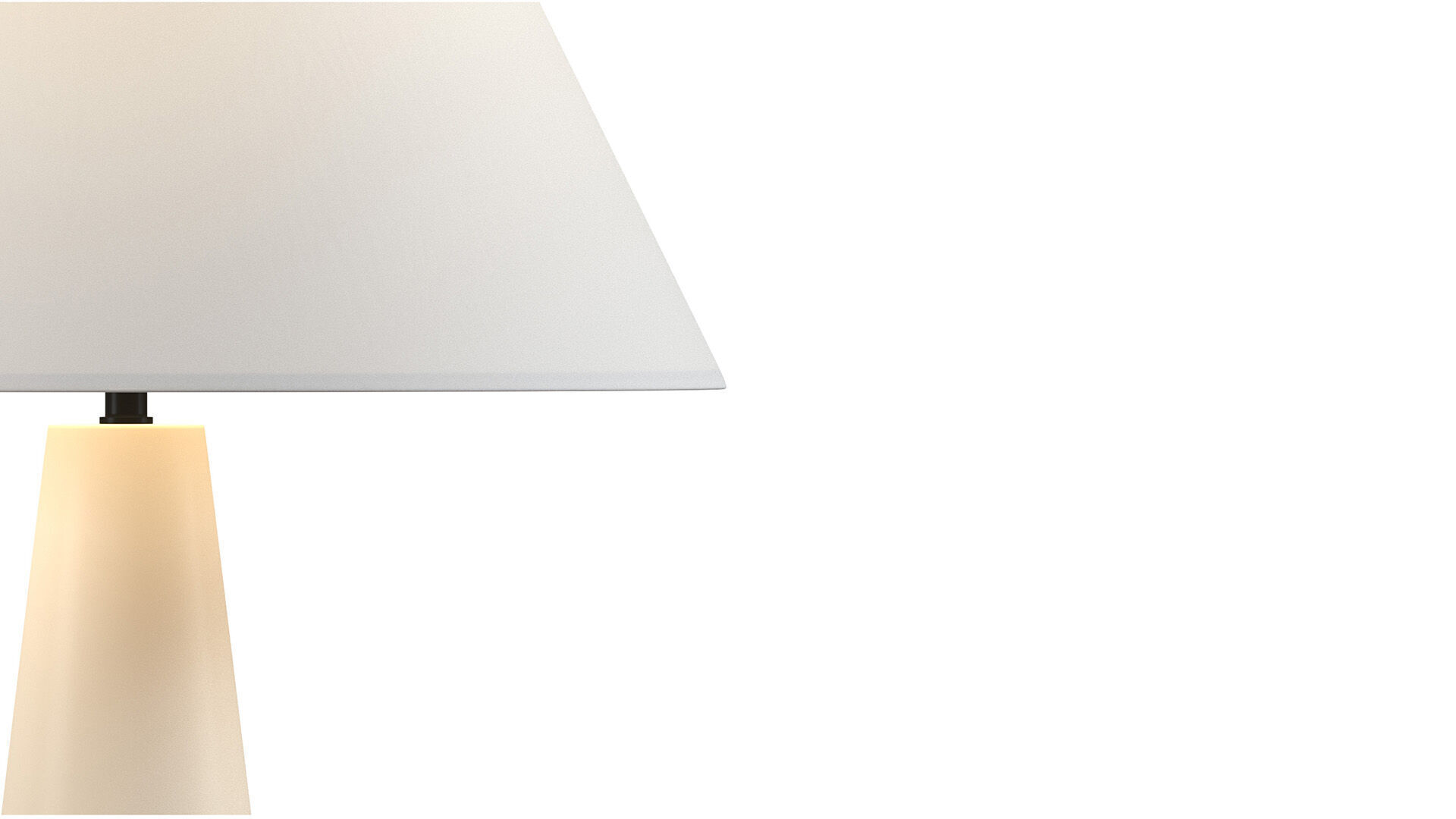 Polar White Cement Table Lamp 3D model_7