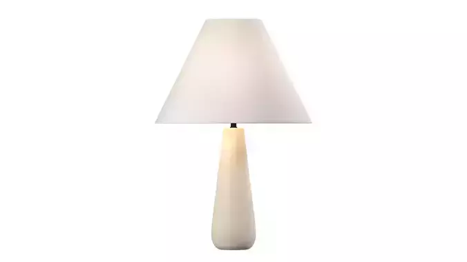 Polar White Cement Table Lamp