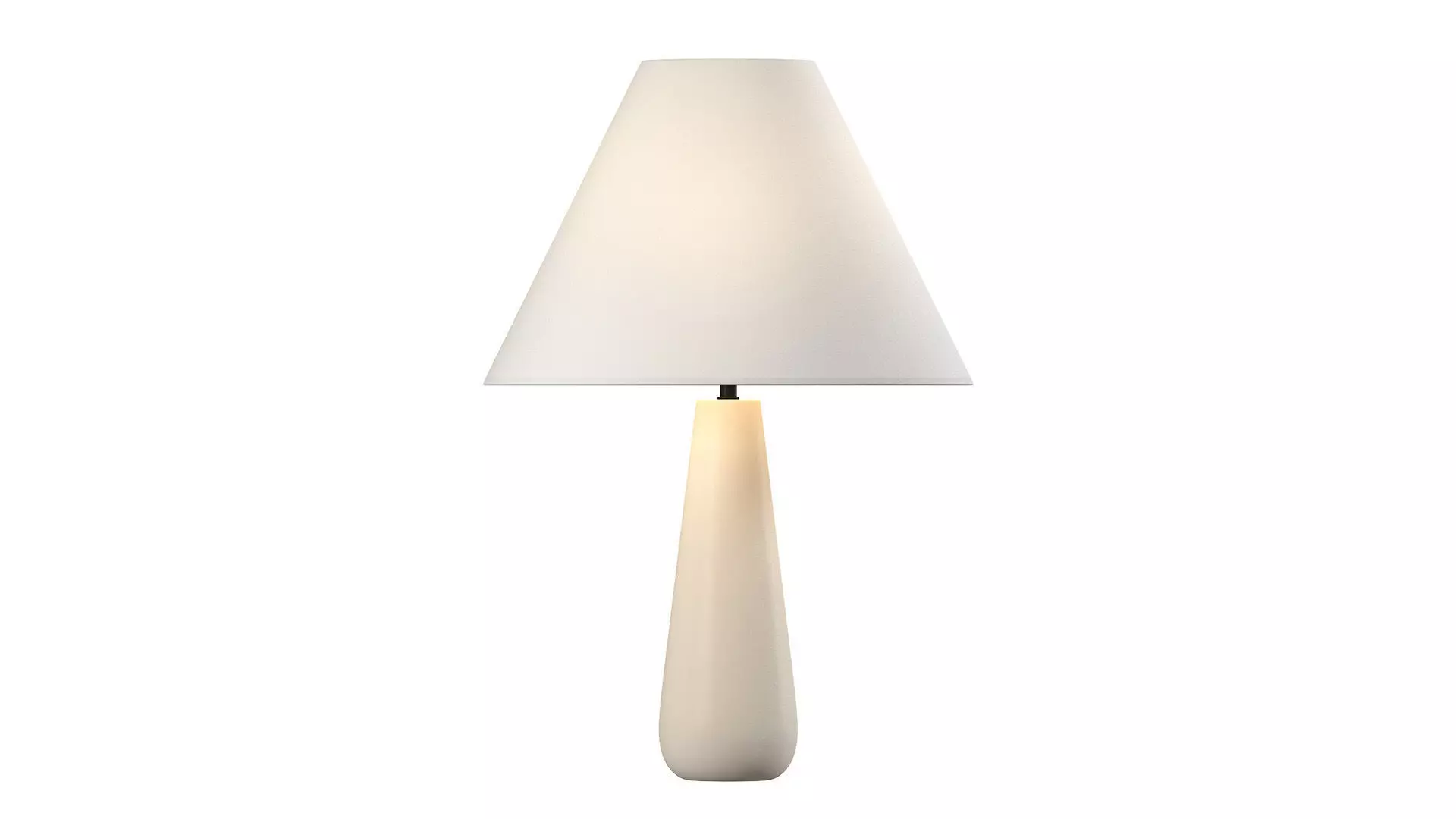 Polar White Cement Table Lamp 3D model_0