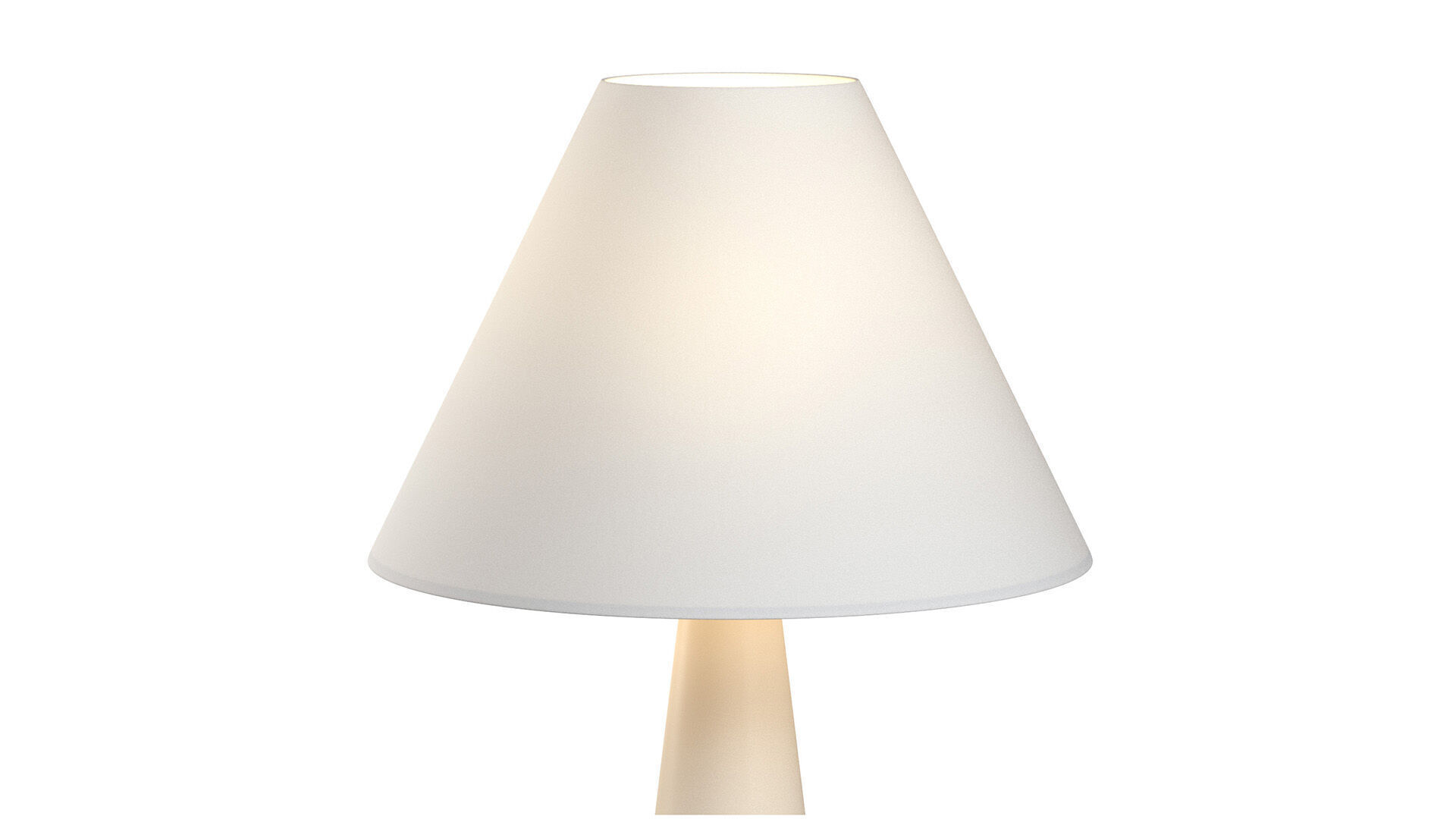 Polar White Cement Table Lamp 3D model_4