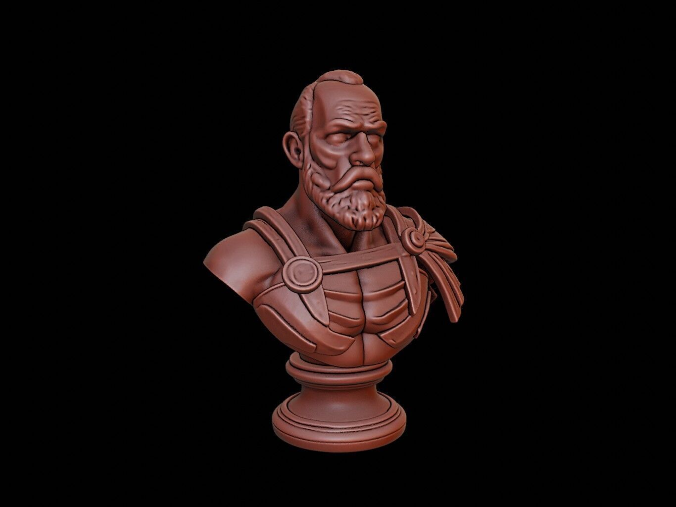 Atlas Bust 3D print model_1