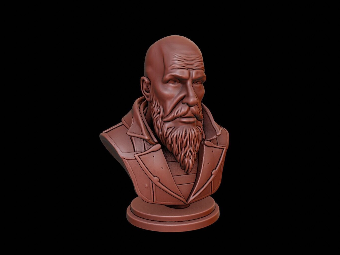 Balder Bust 3D print model_1