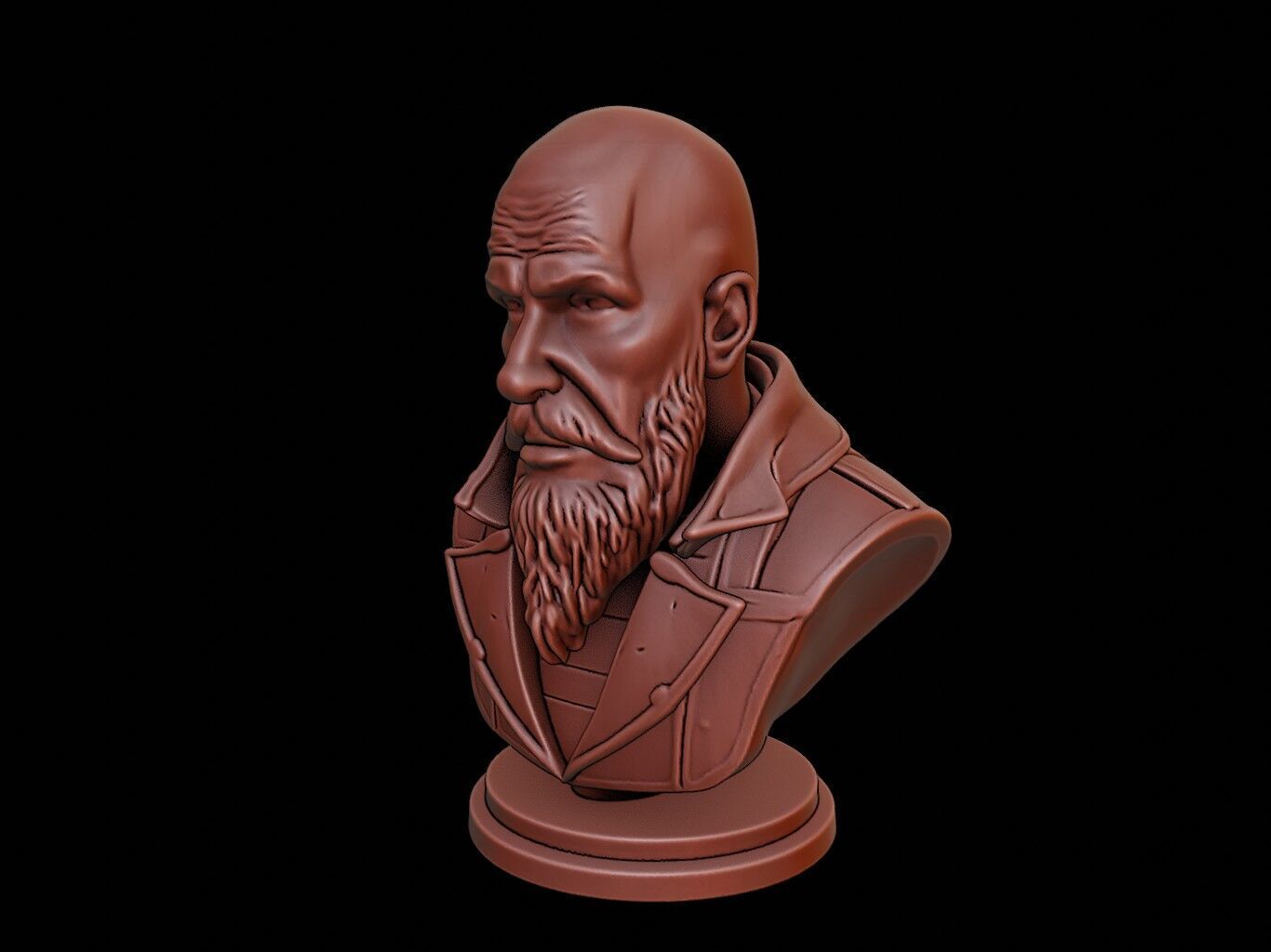 Balder Bust 3D print model_2