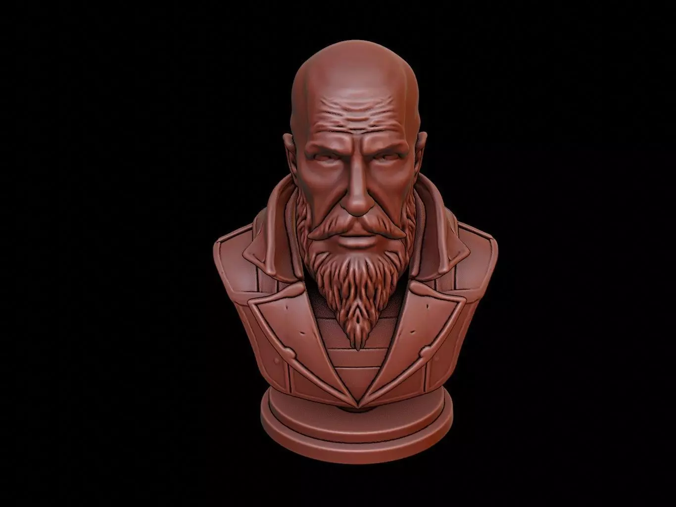 Balder Bust 3D print model_0
