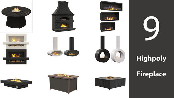 Fireplace 3D model