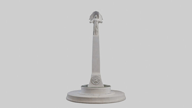 Dawn of Peace monument model Low-poly 3D model