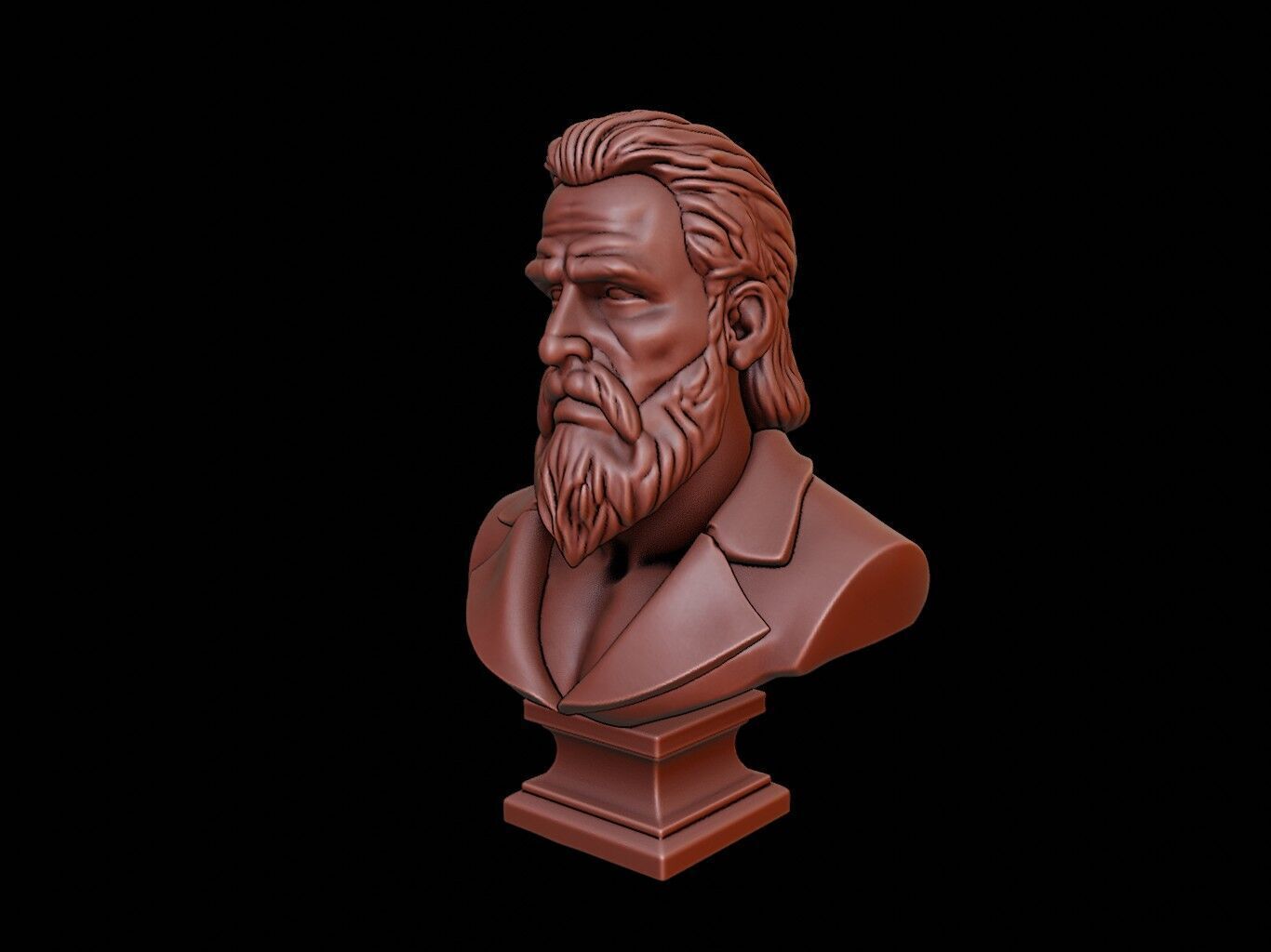 Baldr Bust 3D print model_2
