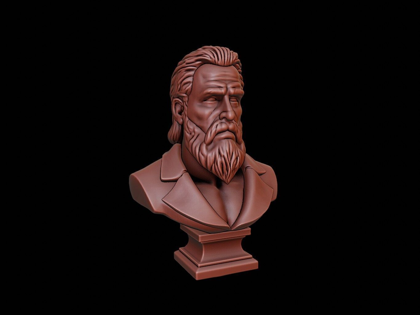 Baldr Bust 3D print model_1