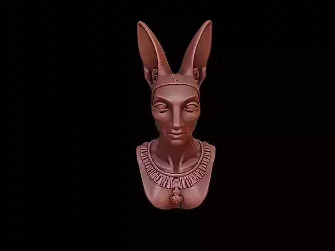 Bastet Bust 3D print model