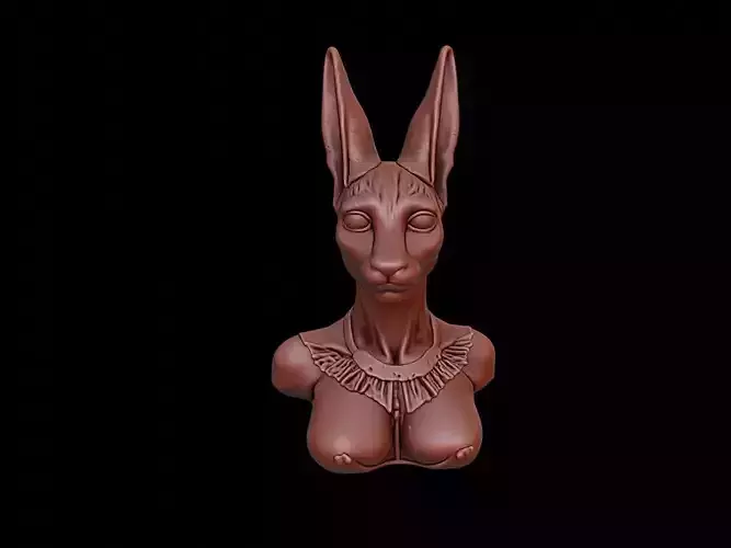 Bastet Bust 3D print model