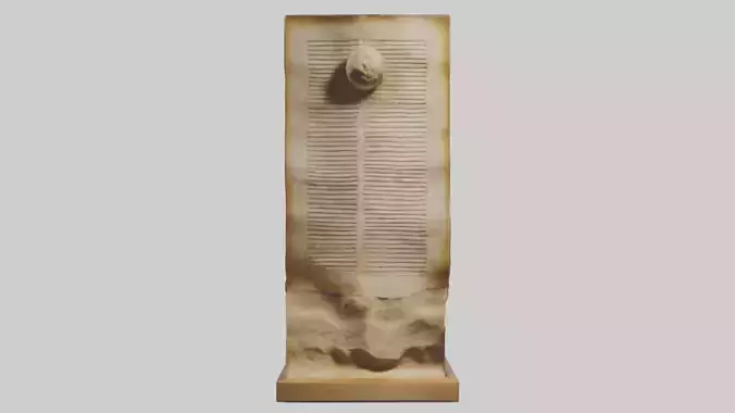 Dead Sea Scrolls sculpture model