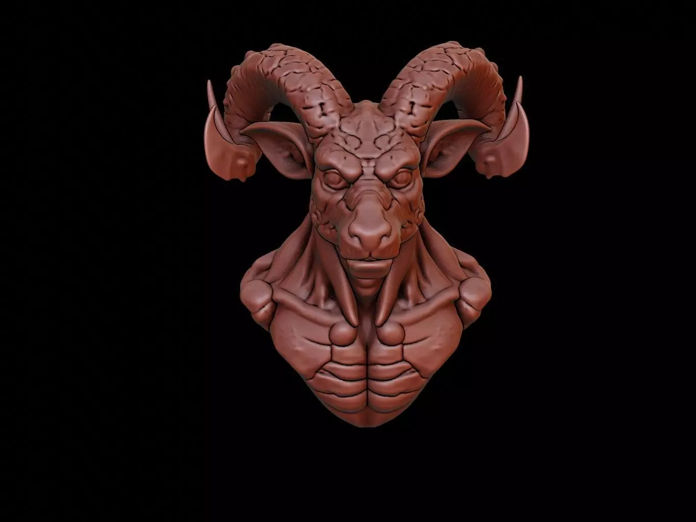 Cerberus Bust 3D print model_0