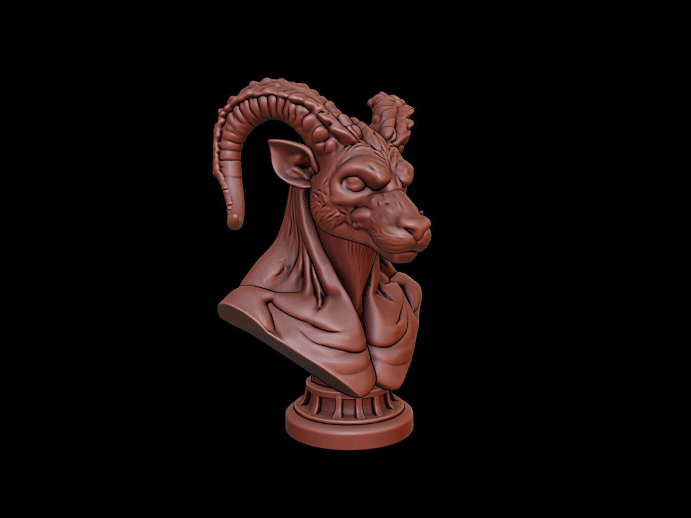 Cerberus Bust 3D print model_1