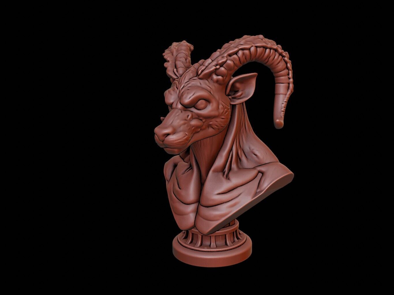 Cerberus Bust 3D print model_2