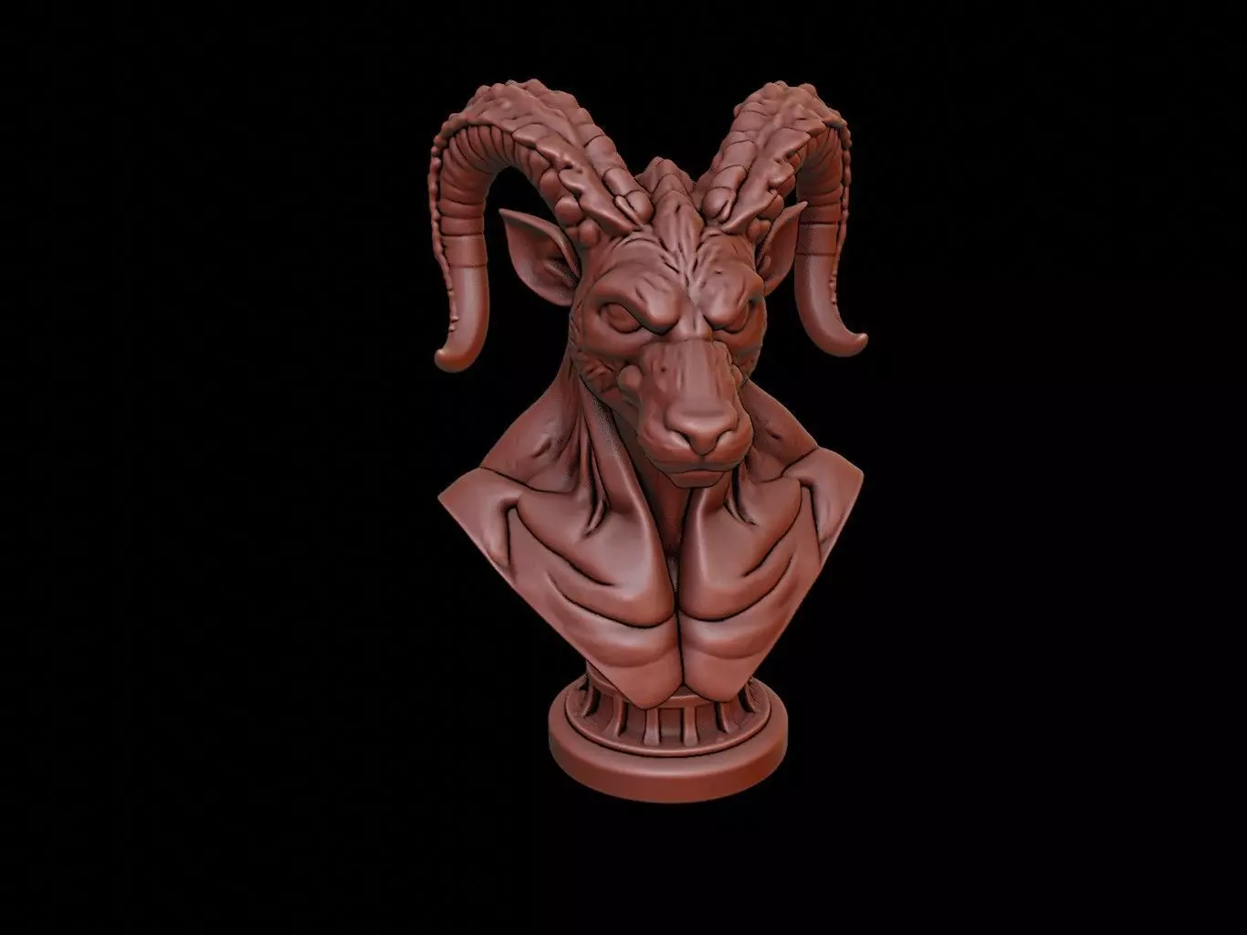 Cerberus Bust 3D print model_0